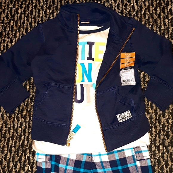 NWT Carter's Beach Cutie 3 PC Shorts Jacket Set 12 - Picture 2 of 14